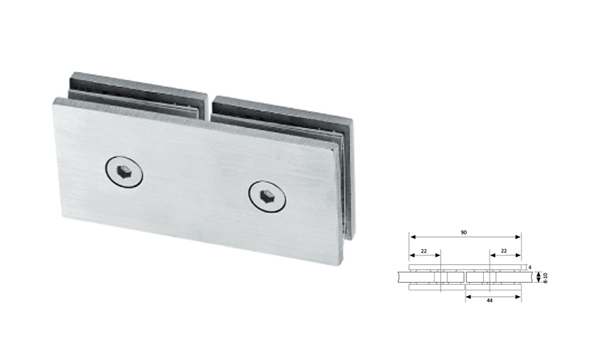 Glass Fix Clip,180°（Double）